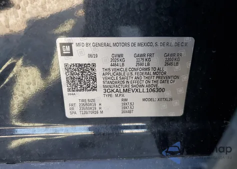 2020 GMC Terrain Sle from USA, damaged, VIN 3GKALMEVXLL106300